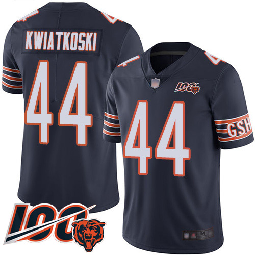 Chicago Bears Limited Navy Blue Men Nick Kwiatkoski Home Jersey NFL Football 44 100th Season